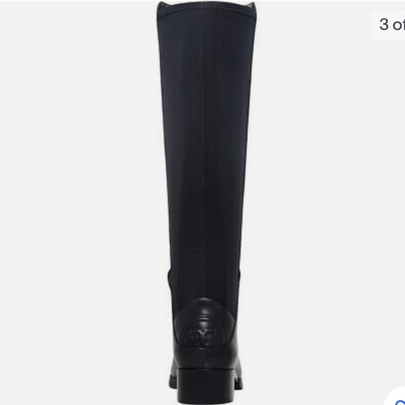Tory Burch Caitlin Stretch Leather Boot in Black - Size 8.5 - Picture 3 of 9